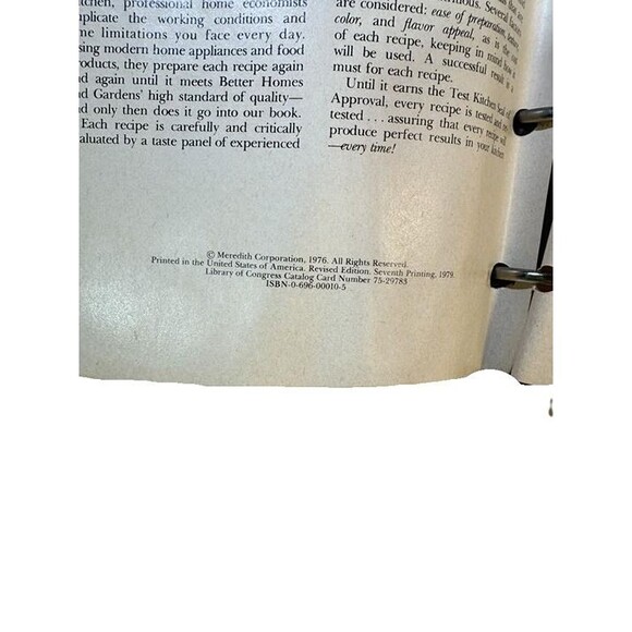 Better Homes and Gardens New Cook Book 1979 7th Print Ring Binder Vintage - Picture 2 of 5